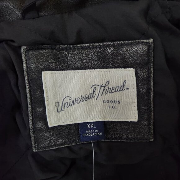 NWT Universal Thread Women's Moto Jacket Faux Leather Faded - Picture 7 of 10
